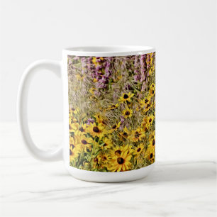 Yellow Flowers Floral Mok Cup