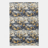 Yellow Flowers In The Valley Theedoek (Verticaal)