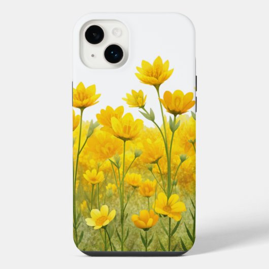 Yellow Flowers iPhone Hoesje (Achterkant)