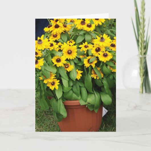 Yellow Flowers Kaart (Voorkant)