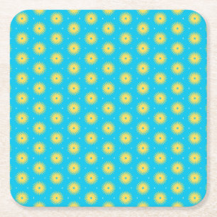Yellow Flowers Kartonnen Onderzetters