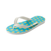 Yellow Flowers Kinder Teenslippers (Schuin)