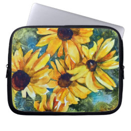 Yellow Flowers Laptop Sleeve