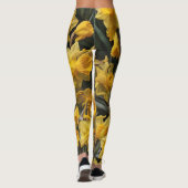 Yellow Flowers Leggings (Achterkant)