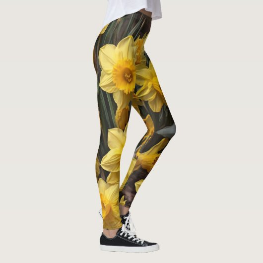 Yellow Flowers Leggings (Rechts)