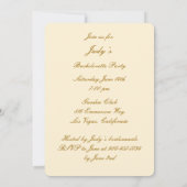 Yellow Flowers Mason Jars Bachelorette Party Kaart (Achterkant)