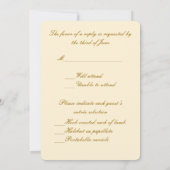 Yellow Flowers Mason Jars Response Kaart (Achterkant)