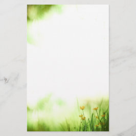 Yellow Flowers Natuur Foto Briefpapier