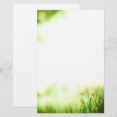 Yellow Flowers Natuur Foto Briefpapier (Voorkant / Achterkant)