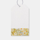 Yellow Flowers Natuur Happy Fun Bloemen Cadeaulabel (Achterkant)