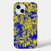Yellow Flowers On Blue Case-Mate iPhone Case (Achterkant)