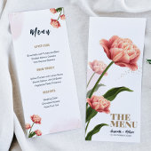 Yellow Flowers Organic Wedding Menu