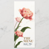 Yellow Flowers Organic Wedding Menu (Voorkant)