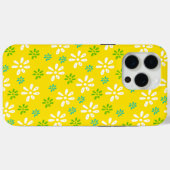 Yellow Flowers Pattern iPhone 15 Pro Max Hoesje (Achterkant (horizontaal))