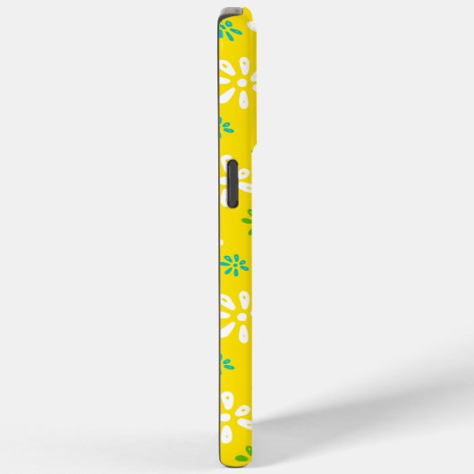 Yellow Flowers Pattern iPhone 15 Pro Max Hoesje (Achterkant / Rechts)