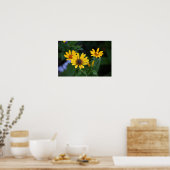 Yellow Flowers Photo Poster (Keuken)