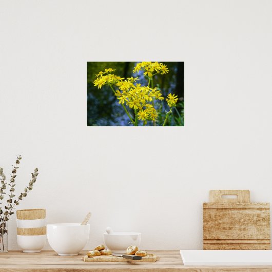 Yellow Flowers Poster (Keuken)