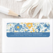 Yellow Flowers Retouradres Labels (Insitu)