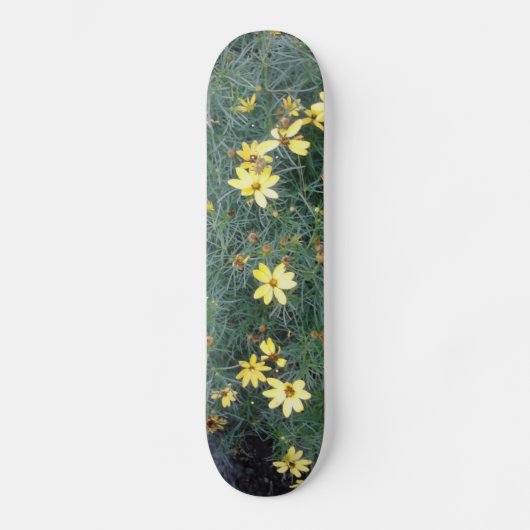 Yellow Flowers Skateboard (Voorkant)