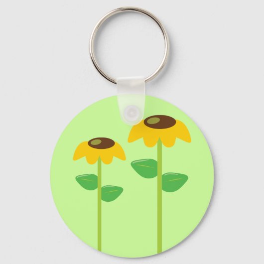 Yellow Flowers Sleutelhanger (Voorkant)
