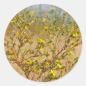 Yellow Flowers Struik Sticker (Voorkant)