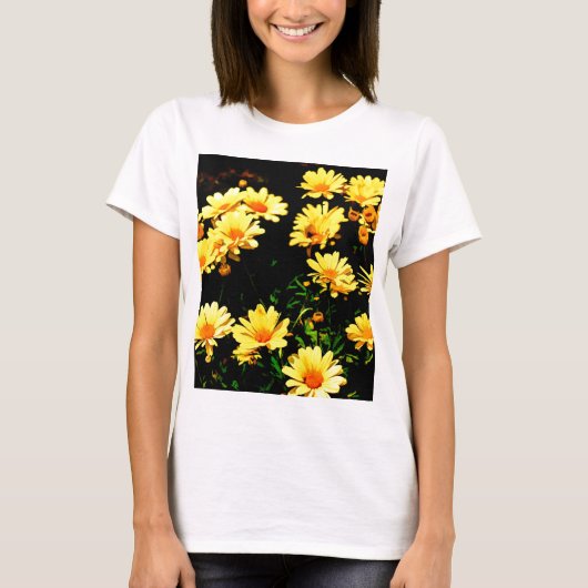 Yellow Flowers T-shirt (Voorkant)