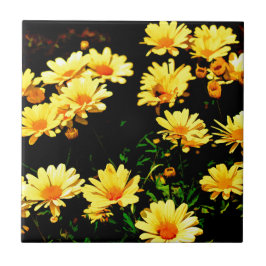 Yellow Flowers Tegeltje