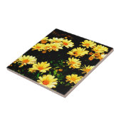 Yellow Flowers Tegeltje (Zijkant)