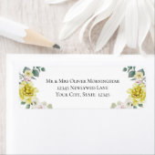 Yellow Flowers Wedding Etiket (Insitu)