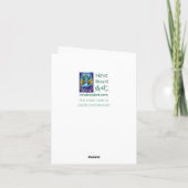 Yellow Flowers Wenskaart Bedankkaart (Achterkant)