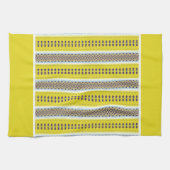 Yellow Folk Art Theedoek (Horizontaal)