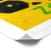 Yellow Folk Pattern - Matchbox Print - Czech Wall (Hoek)