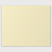 Yellow Foot Prints Baby shower Wrapping Paper Cadeaupapier (Vlak)