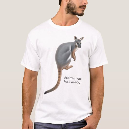 Yellow Footed Rock Wallaby T-Shirt (Voorkant)