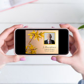 Yellow Forsythia Flowers Death Jubileum Kaart