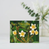 Yellow Frangipani Briefkaart (Staand voorkant)