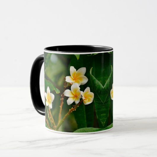 Yellow Frangipani Mok (Voorkant links)