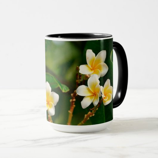 Yellow Frangipani Mok (Voorkant rechts)