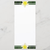 Yellow Frangipani Plumeria Menu (Achterkant)