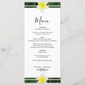 Yellow Frangipani Plumeria Menu (Voorkant)