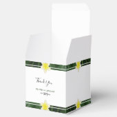 Yellow Frangipani Plumeria Wedding Bedankdoosjes (Geopend)