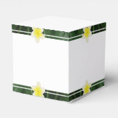 Yellow Frangipani Plumeria Wedding Bedankdoosjes (Achterkant)