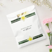 Yellow Frangipani Plumeria Wedding Bedankzakje (Gezegeld)