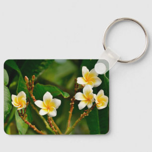 Yellow Frangipani Sleutelhanger
