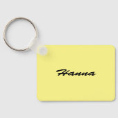Yellow Frangipani Sleutelhanger (Achterkant)