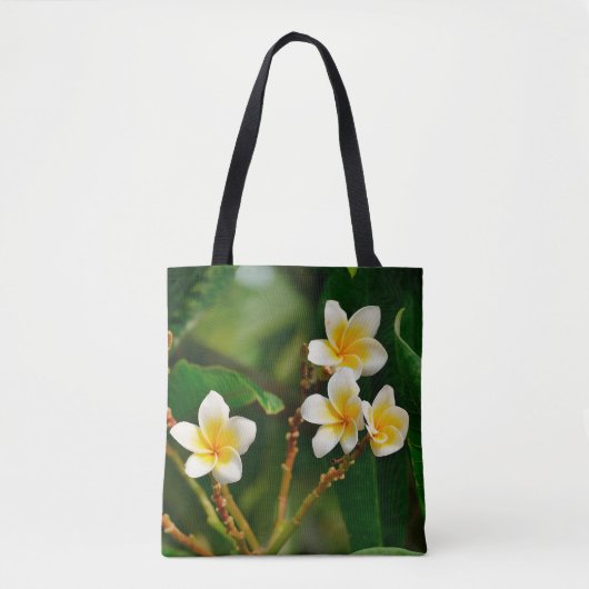 Yellow Frangipani Tote Bag (Voorkant)