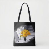 Yellow freesia tote bag (Voorkant)