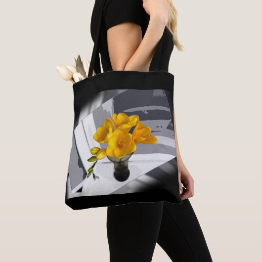 Yellow freesia tote bag (Dichtbij)