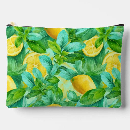 Yellow Fresh Lemons Waterverf Illustratie Etui (Voorkant)