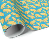 Yellow Frog Cartoon Cadeaupapier (Rol Hoek)